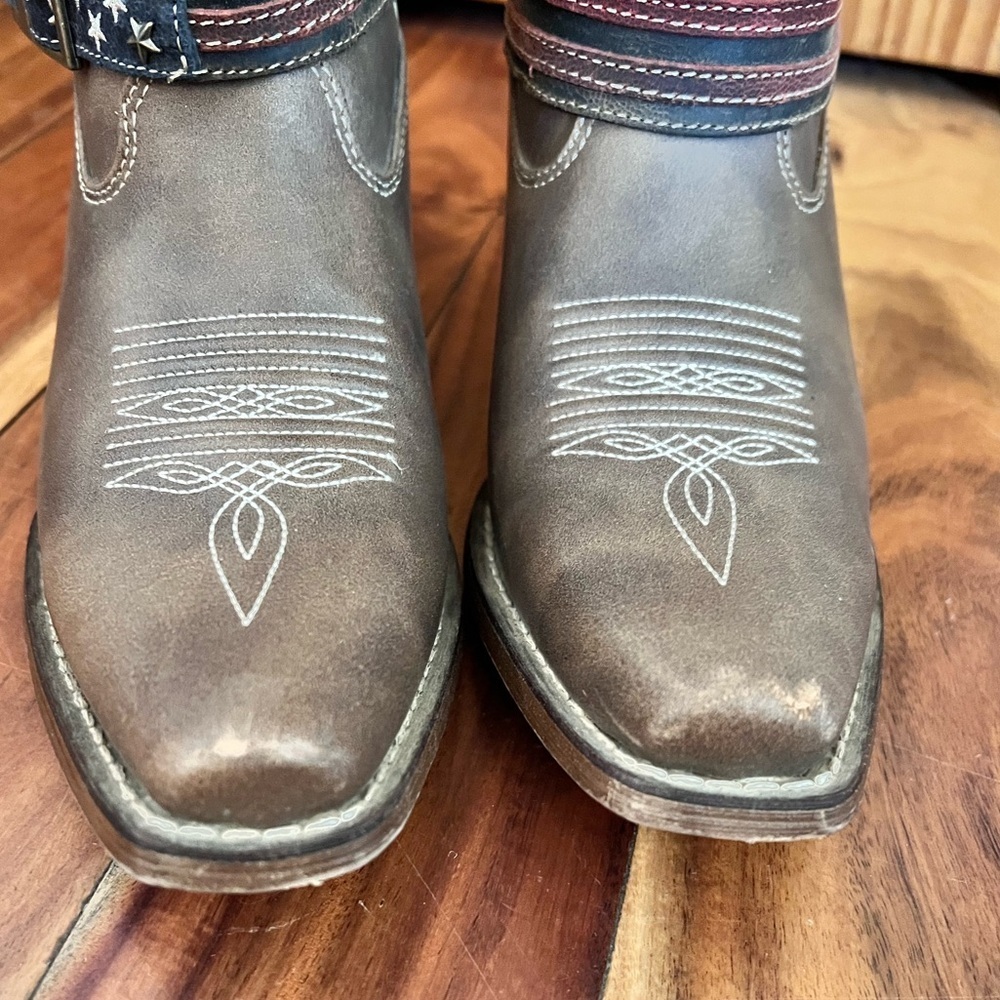 Durango 8.5 Women' Cowboy Boots Western American Flag Cowgirl Rodeo Festival USA - Picture 5 of 9